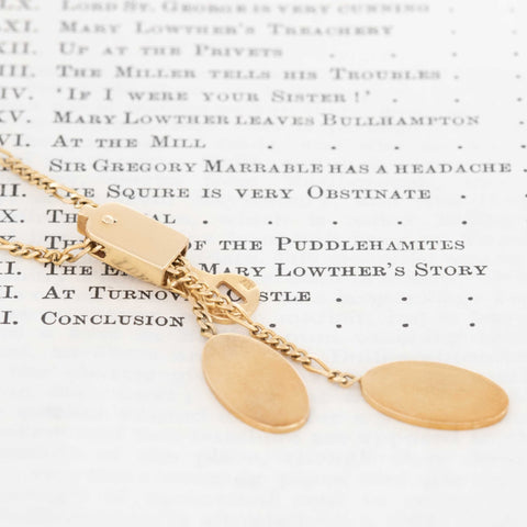 Vintage "Zipper" Long Chain Necklace, Italian