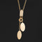 Vintage "Zipper" Long Chain Necklace, Italian