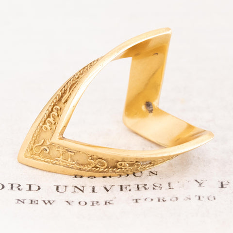 Vintage Zodiac V Ring