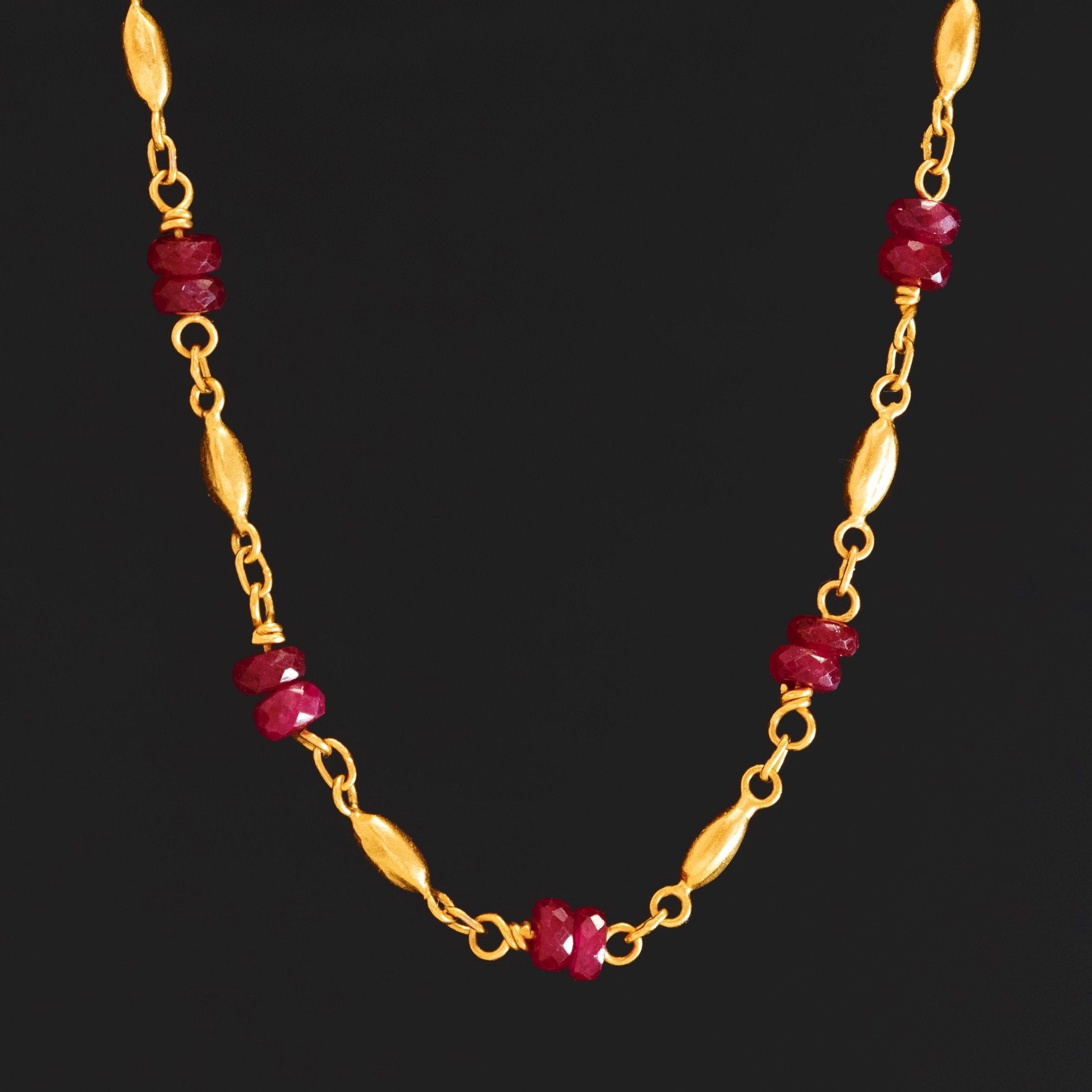 Wisp High Karat Ruby Necklace, by Gurhan