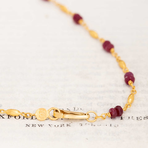 Wisp High Karat Ruby Necklace, by Gurhan