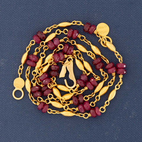 Wisp High Karat Ruby Necklace, by Gurhan