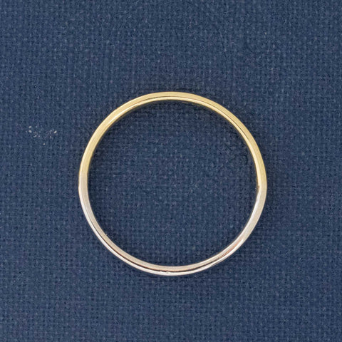 Yin Yang Two-Tone Wedding Band, 2mm
