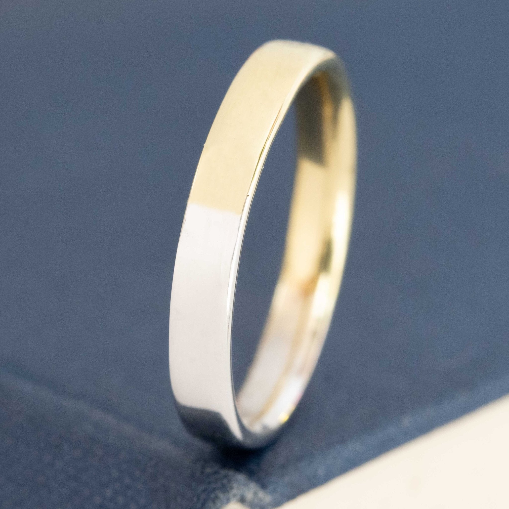 Yin Yang Two-Tone Wedding Band, 3mm