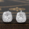 1.08ctw Old Mine Cut Diamond Stud Earrings