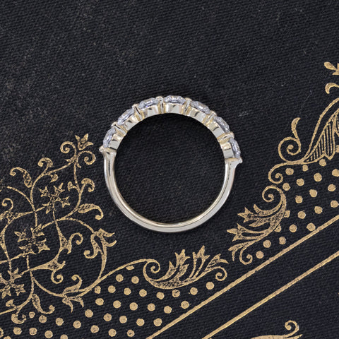 1.14ctw Octagonal Cut Diamond Half-Hoop Band