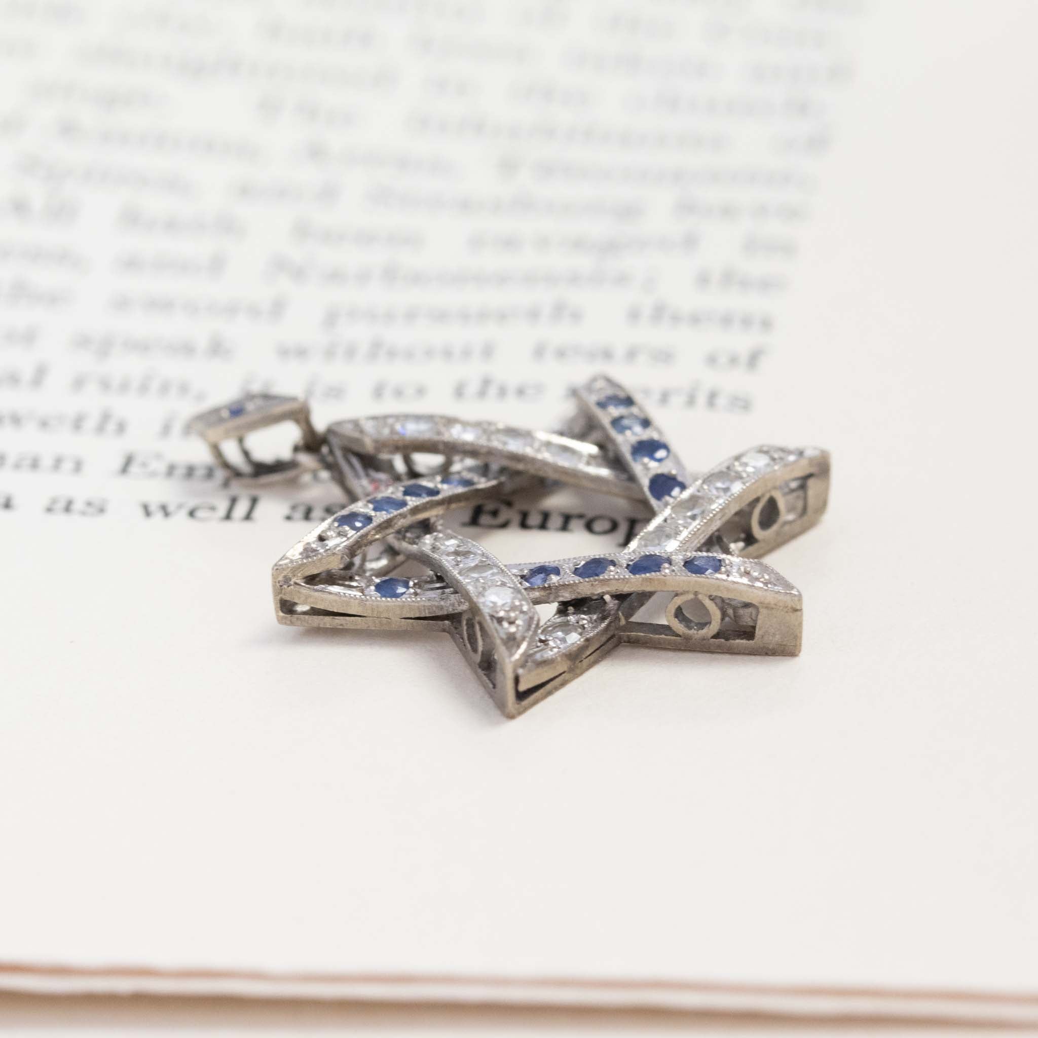 1.16ctw Vintage Star of David Pendant / Charm