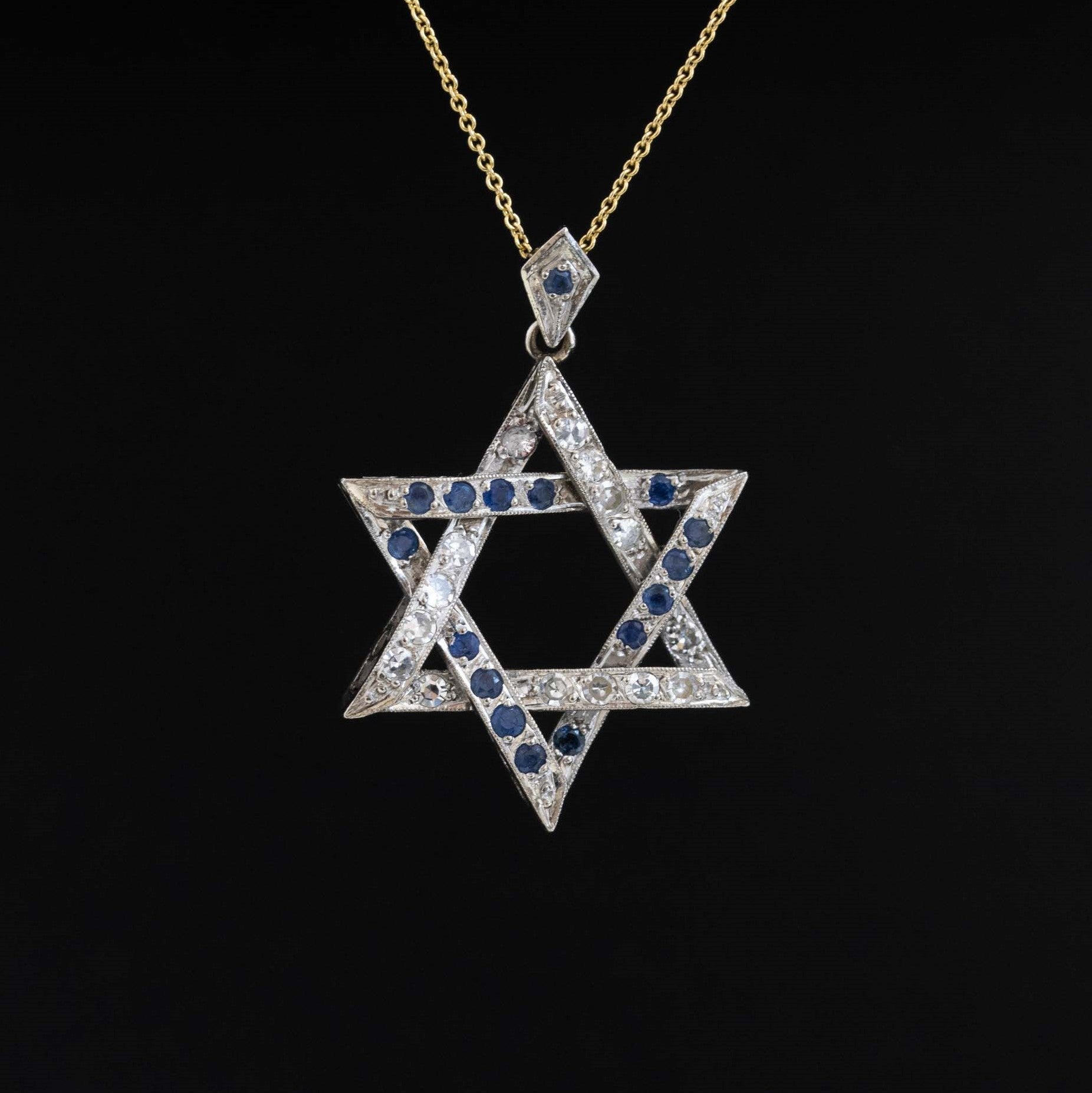 1.16ctw Vintage Star of David Pendant / Charm