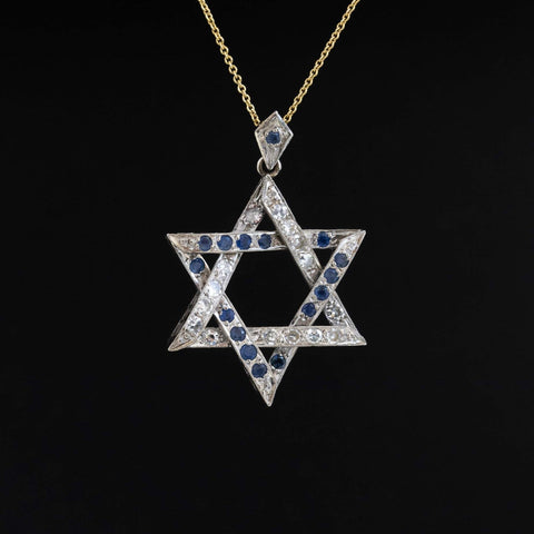 1.16ctw Vintage Star of David Pendant / Charm