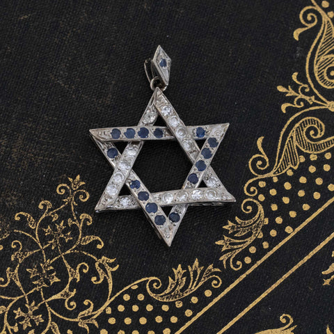 1.16ctw Vintage Star of David Pendant / Charm