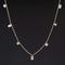 1.33ctw Baguette Cut Diamond Scatter Necklace