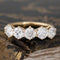 1.34ctw Old European Cut Diamond 5-Stone Band