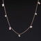 1.48ctw Baguette Cut Diamond Scatter Necklace
