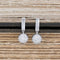 1.50ctw Vintage Baguette Cut Diamond Pave Ball Cluster Drop Earrings