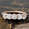 1.61ctw Old Mine Cut Diamond 5-Stone Band
