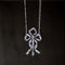 1.98ctw Edwardian Fancy Pave Bow Necklace