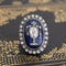 2.04ctw Georgian Memorial Diamond and Enamel Ring