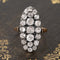 2.80ctw Antique Old Mine Diamond Navette Ring