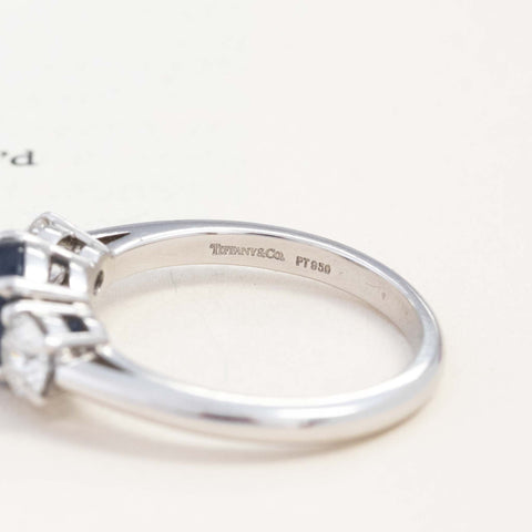 3.55ctw Vintage Sapphire & Diamond Trilogy Ring, by Tiffany & Co.