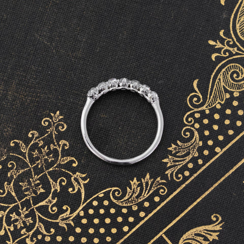 .66ctw Petite Old Mine Cut Diamond 7-Stone Band