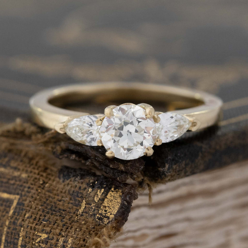 Stunning Platinum Art Deco Style Old European Cut Moissanite Diamond Ring  at best price in Jaipur