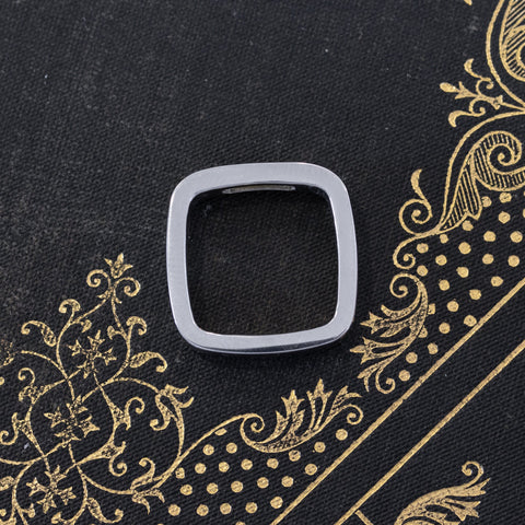 0.70ct GIA fancy yellow brown baguette cut diamond square shank band in platinum – alternate view 5