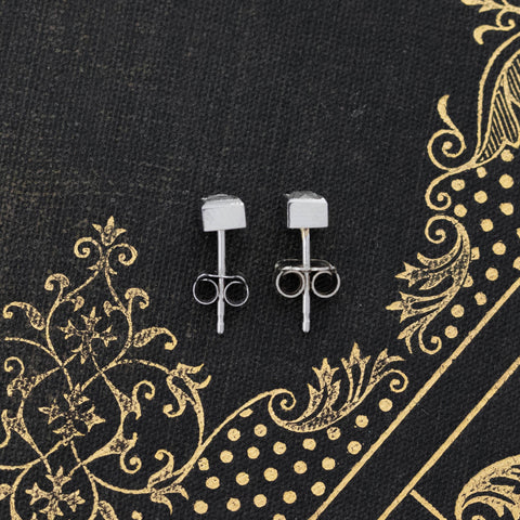 .74ctw French Cut Diamond Twin Stone Stud Earrings