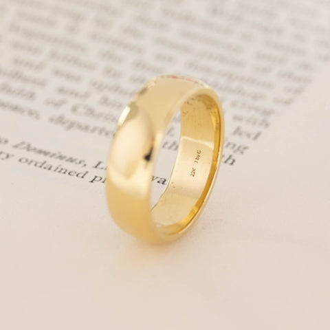 Men's 22kt Wedding Band, 6.7mm