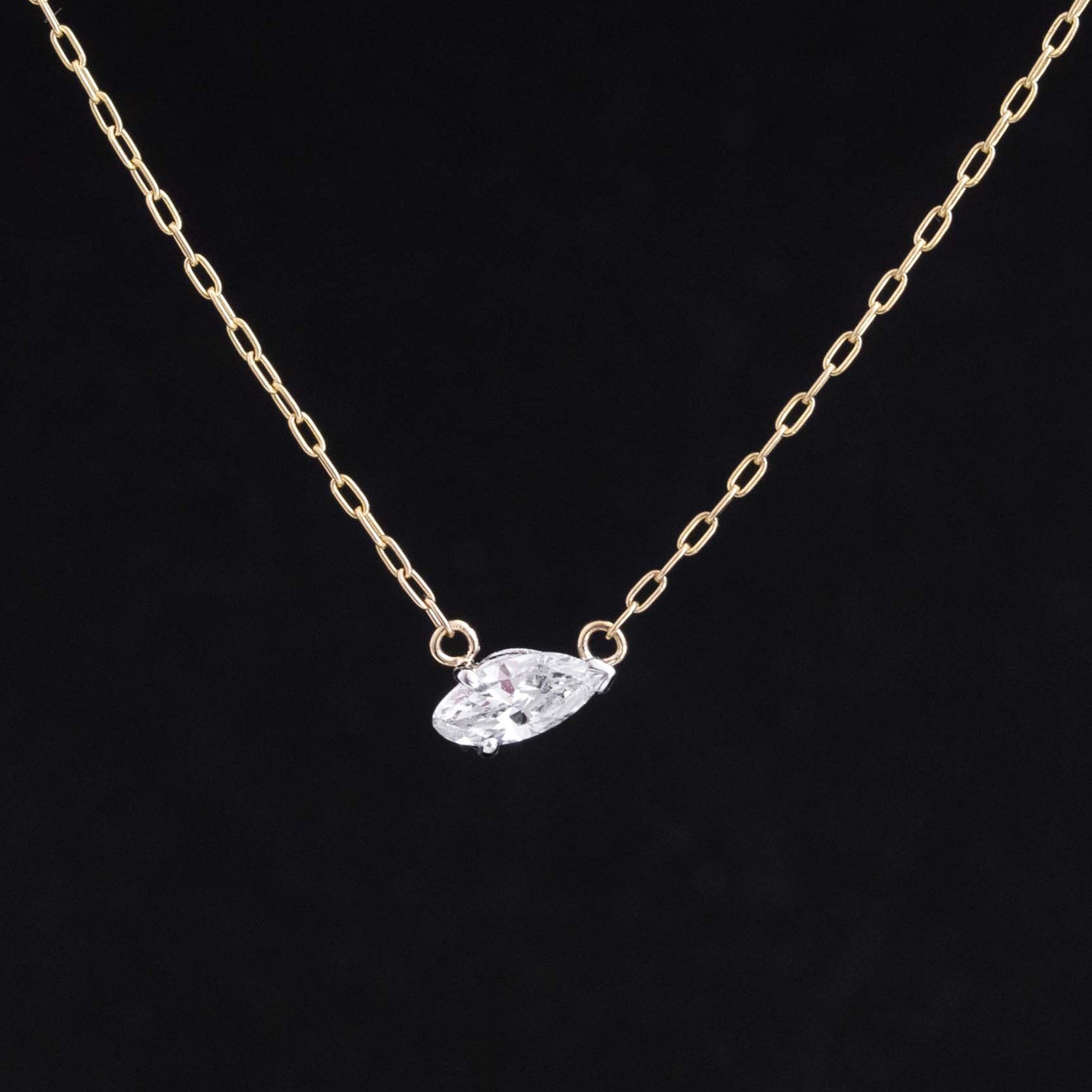 .29ct Askew Pear Cut Diamond Pendant