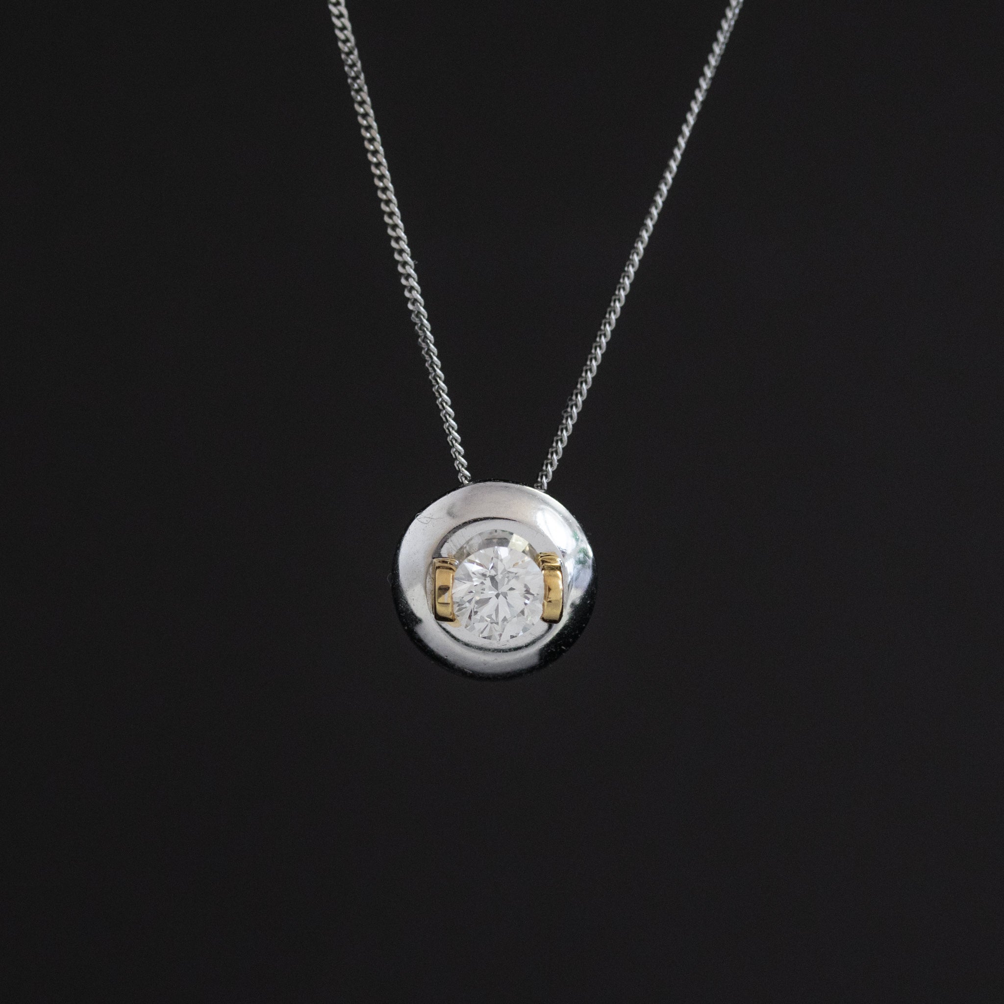 .54ct Round Brilliant Diamond Cut Pendant. by Lazare