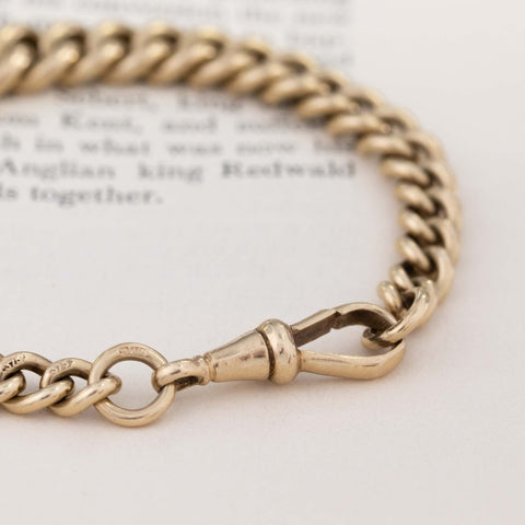 Antique Graduated Curb Link Bracelet