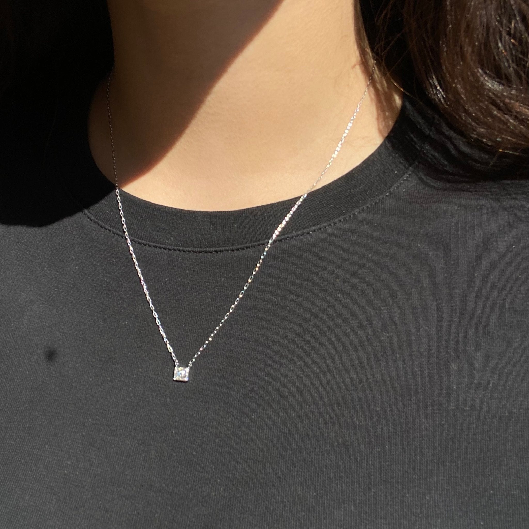 Antique Oval Mine Cut Diamond Pendant