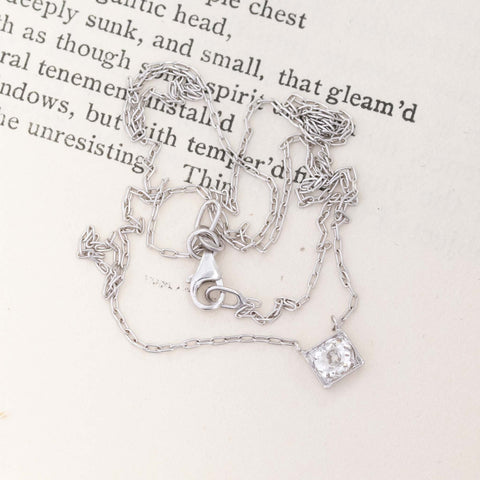 Antique Oval Mine Cut Diamond Pendant