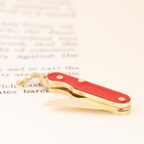 Mechanical Pocket Knife Tool Charm
