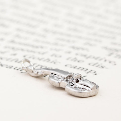 Vintage Diamond Violin Pendant/Charm