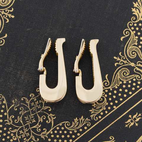 Vintage Gold Clip-on Hoop Earrings by Tiffany & Co.