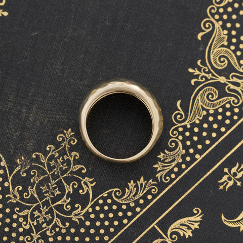 Vintage Hammered Dome Band, Italian